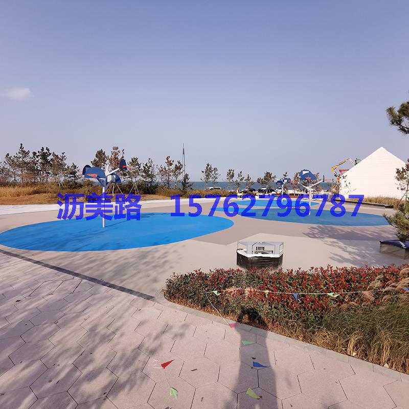 烟台开发区广场运动广场彩绘